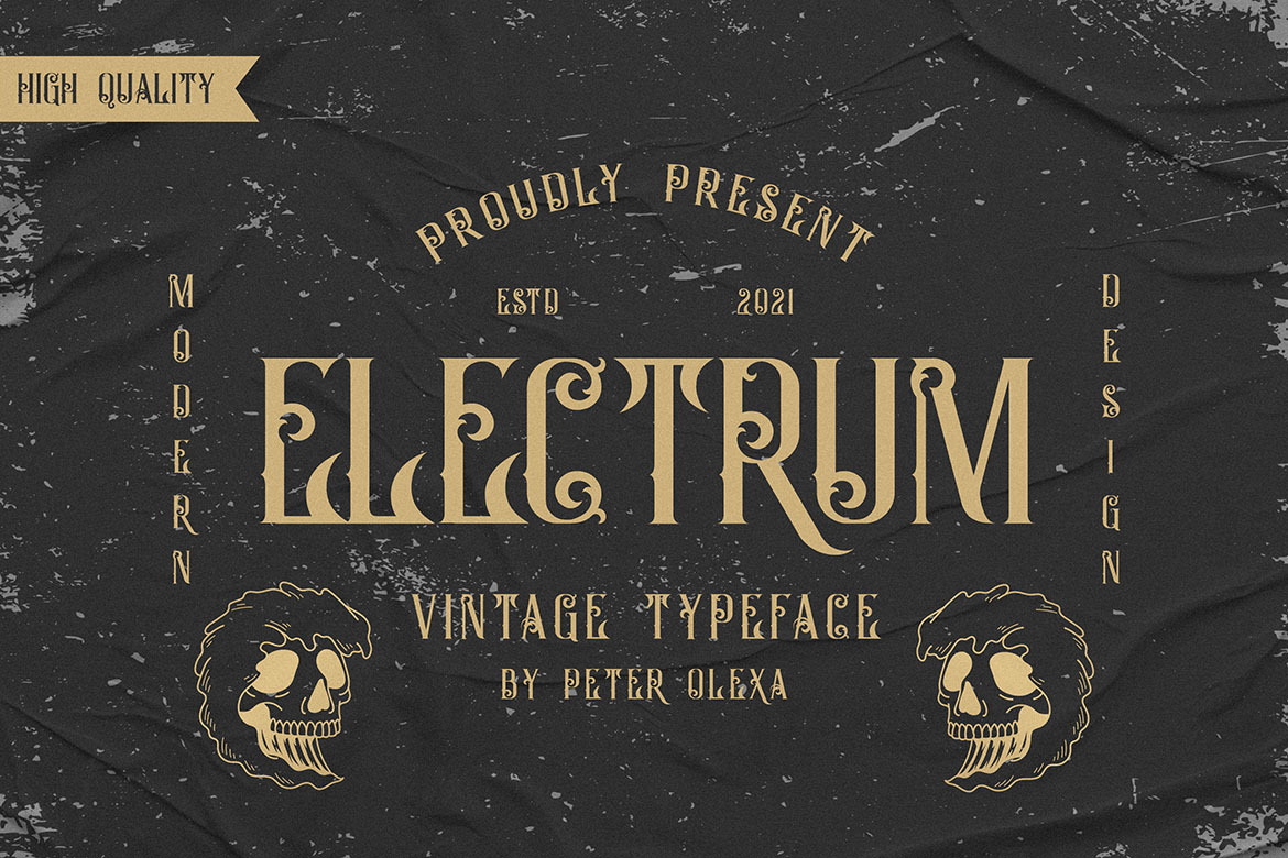 Electrum - Deco Font Electrum - Deco Font