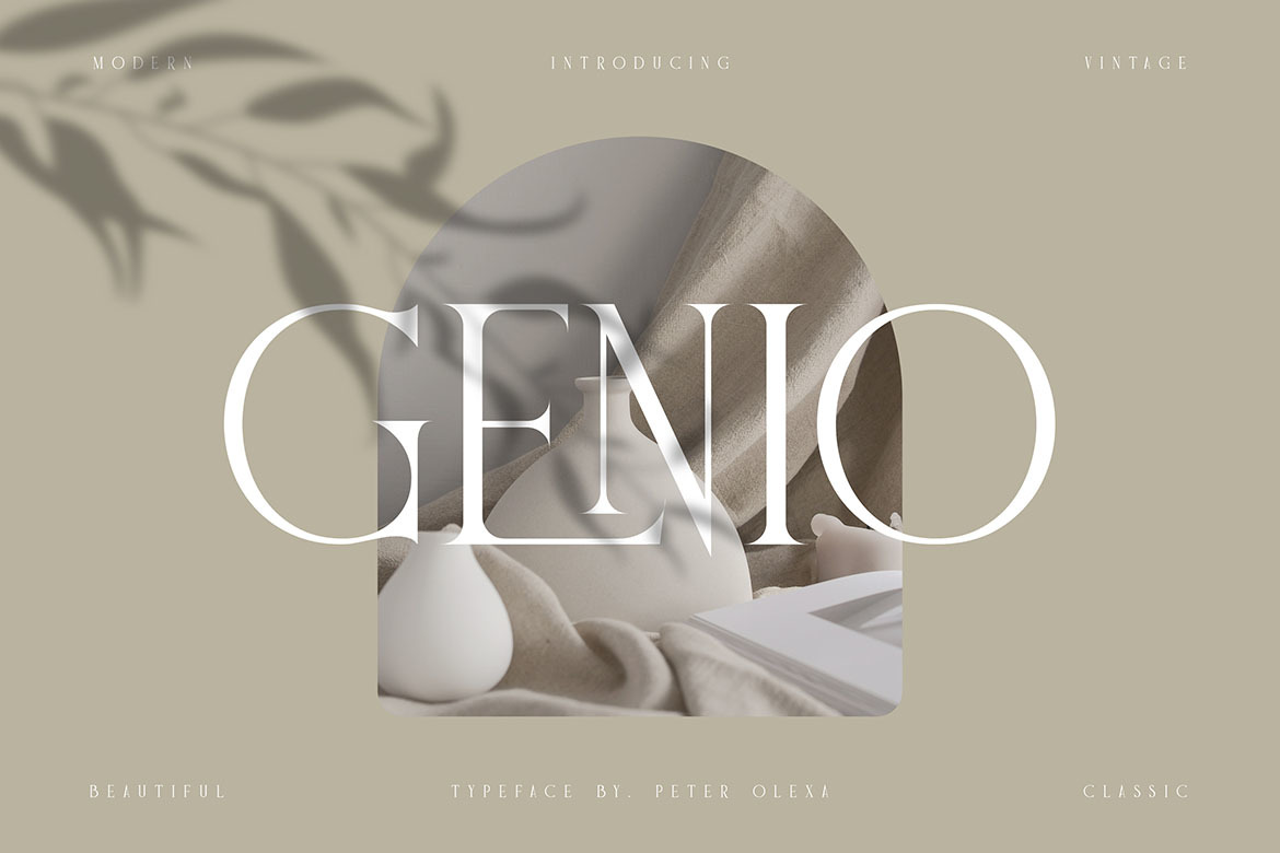 Genio Modern Serif Font Genio Modern Serif Font