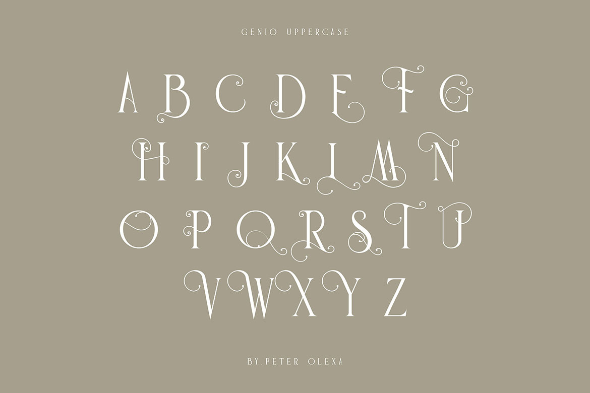 Genio Modern Serif Font Genio Modern Serif Font