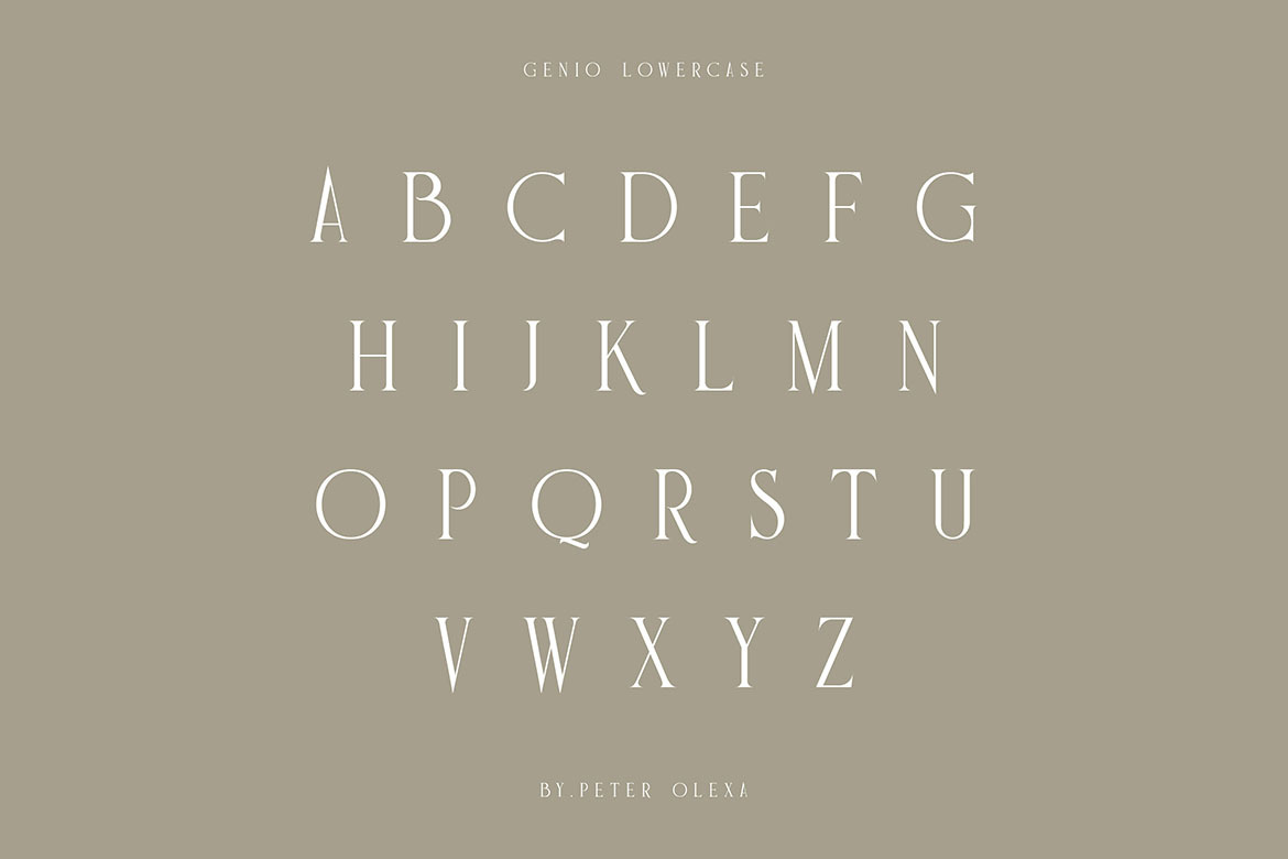 Genio Modern Serif Font Genio Modern Serif Font