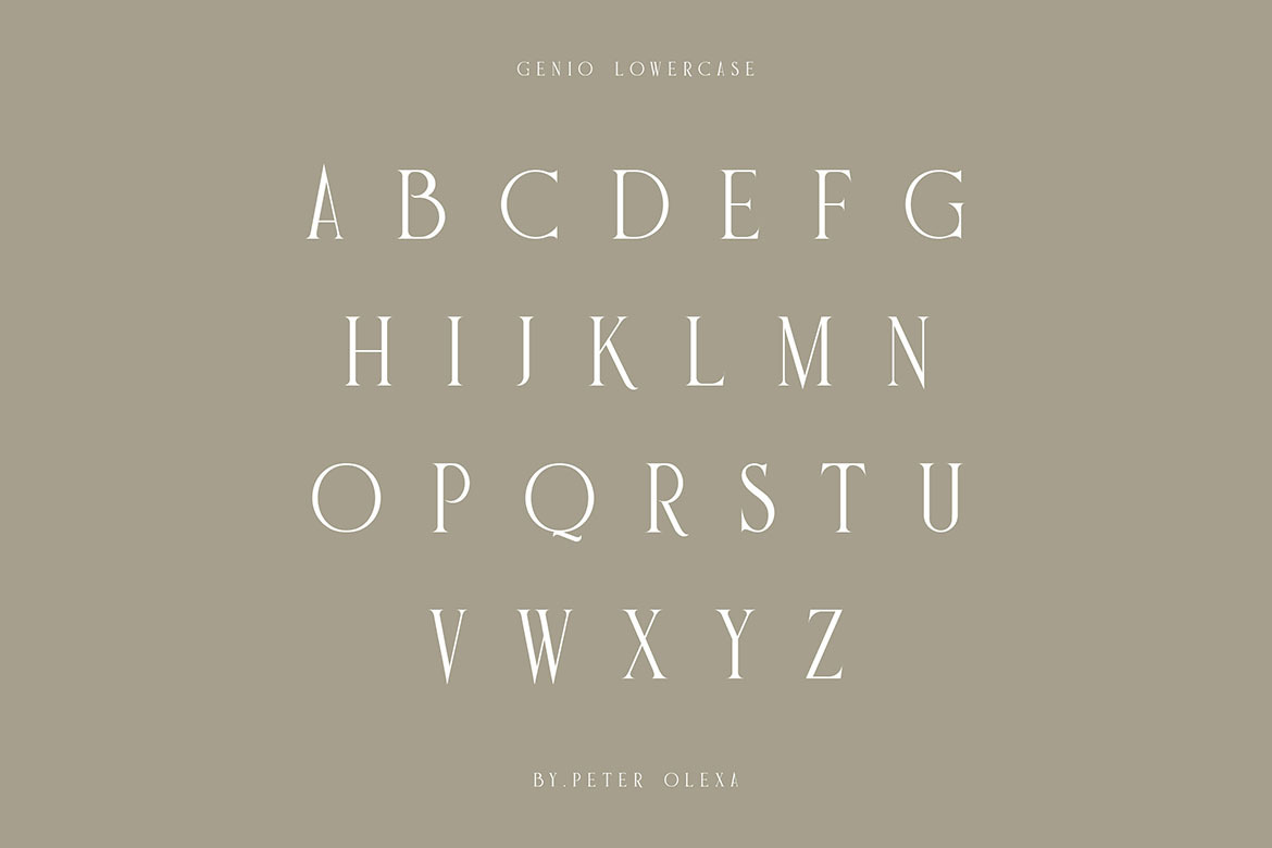 Genio Modern Serif Font