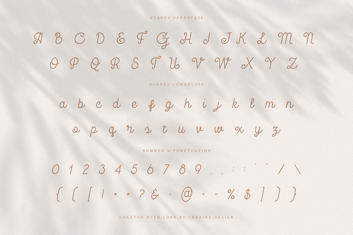 Glades Retro Monoline Script Glades Retro Monoline Script
