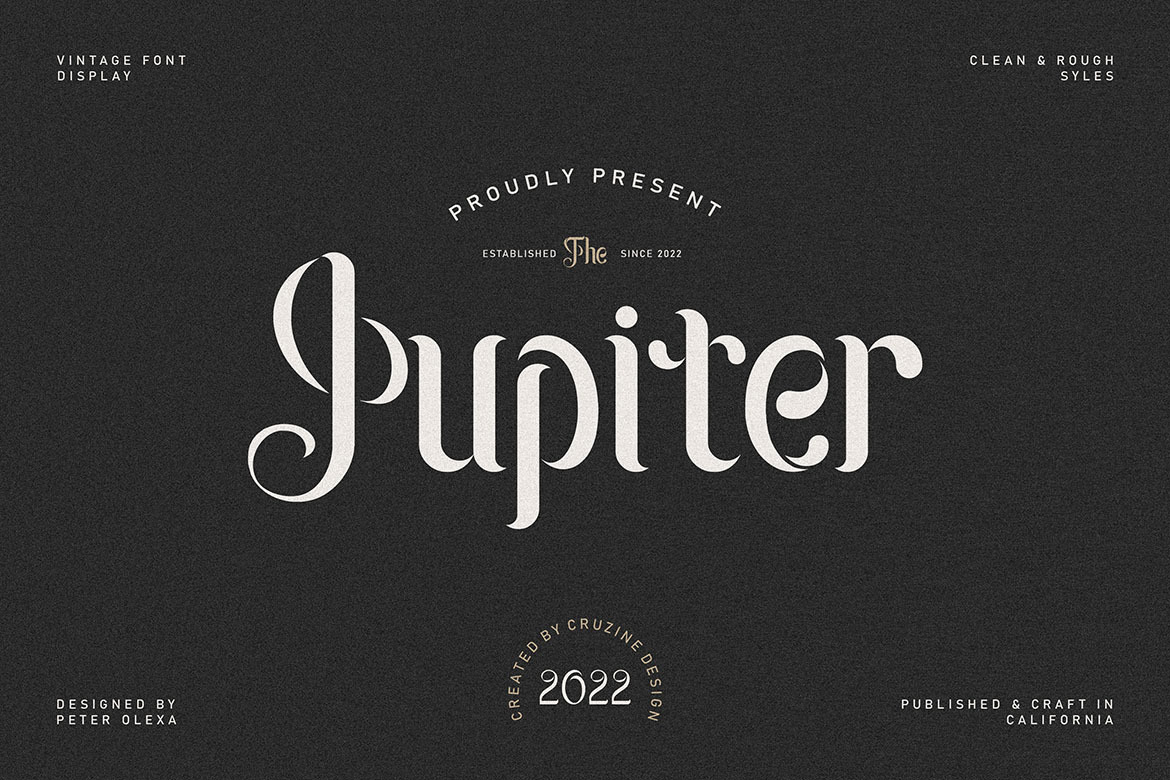 Jupiter Retro Font Family