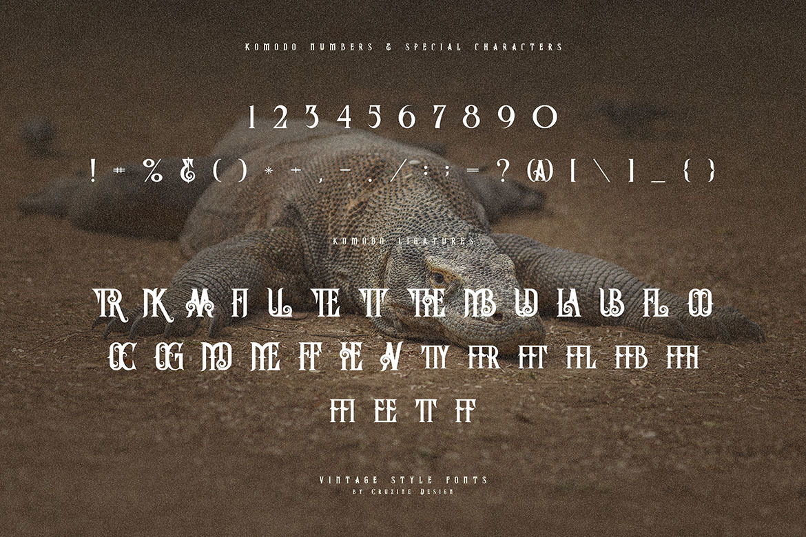 Komodo Decorative Font