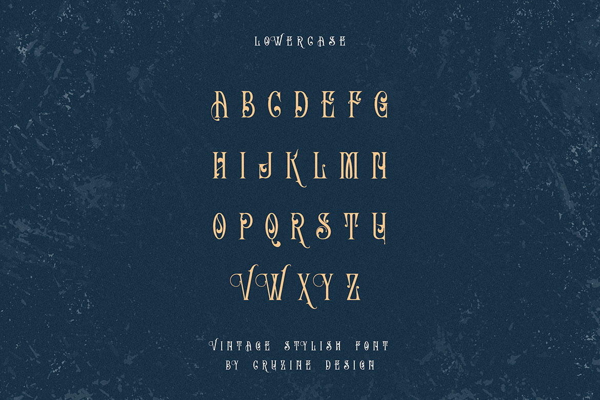 Lavenda - Vintage Ornamental Font