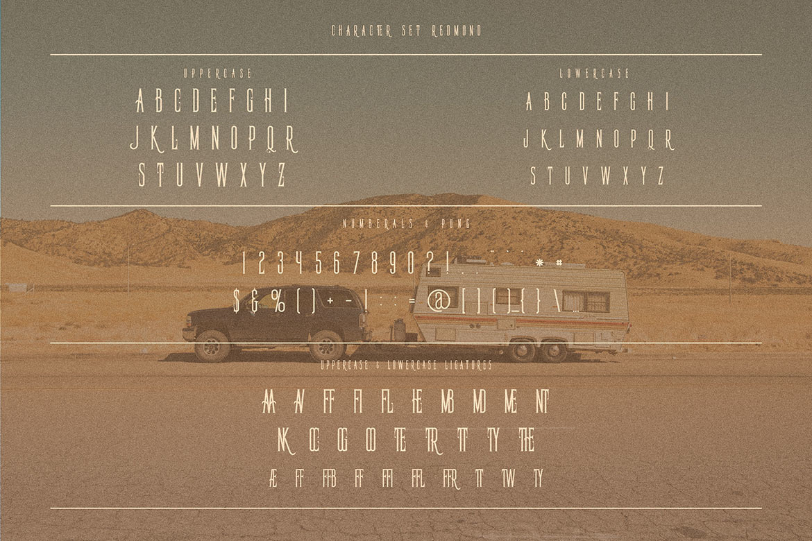 Redmond Vintage Condensed Font