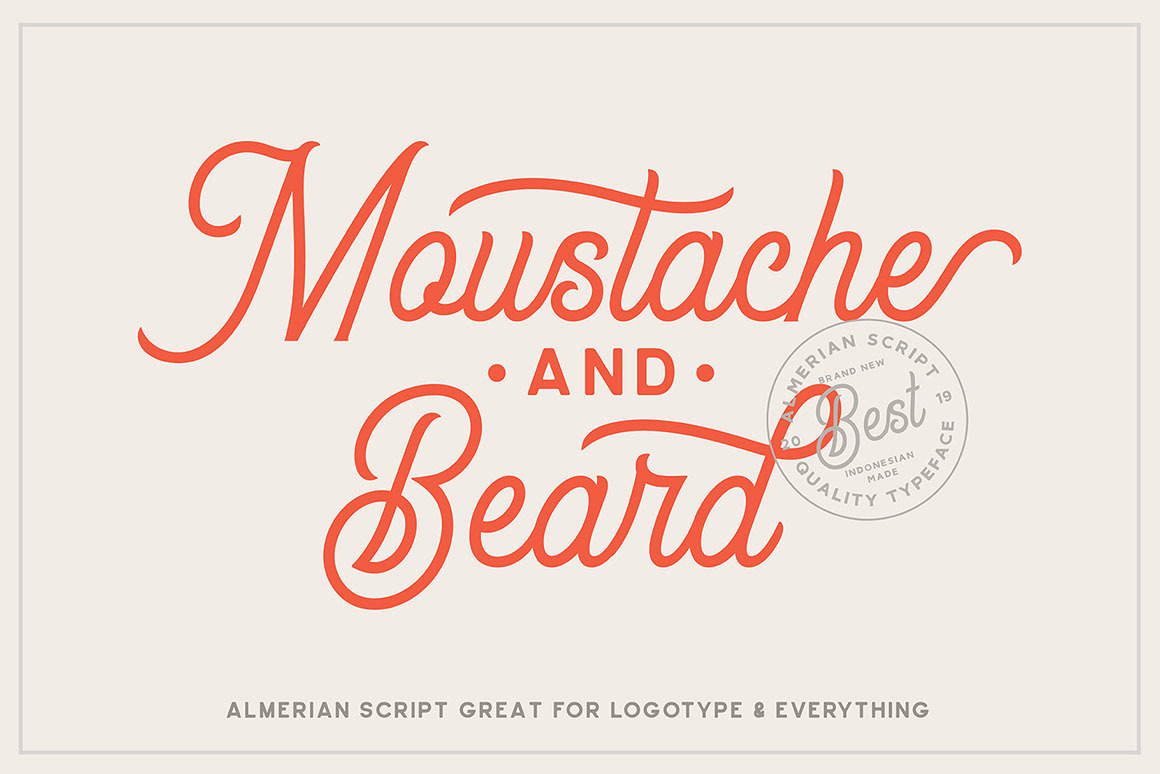 Almerian Retro Script Font Almerian Retro Script Font