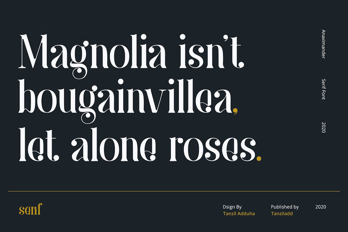 Anaximander Serif Font