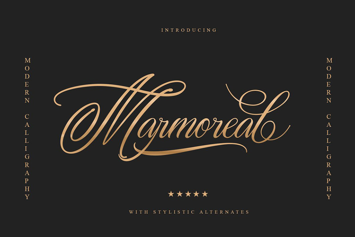 Marmoreal Decorative Script