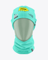 Winter Hat & Buff Mockup - Front View