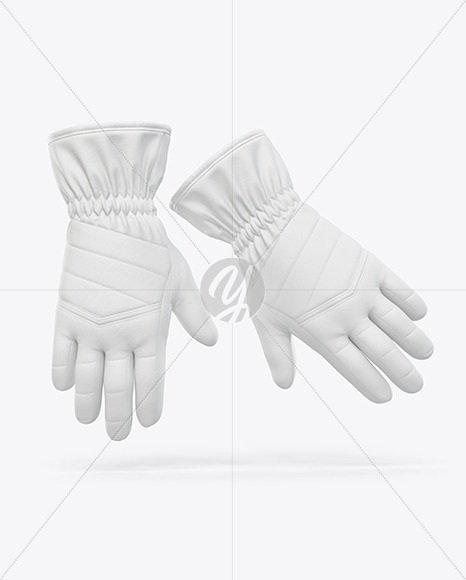 Snowboarding Gloves Mockup