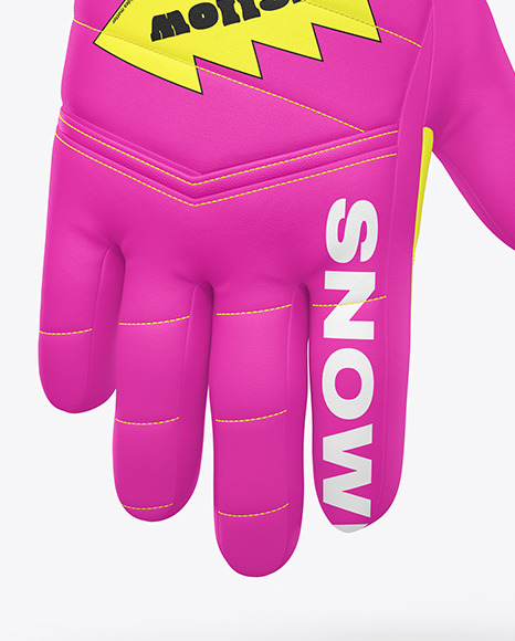 Snowboarding Gloves Mockup