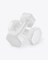 Two Neoprene Dumbbells Mockup