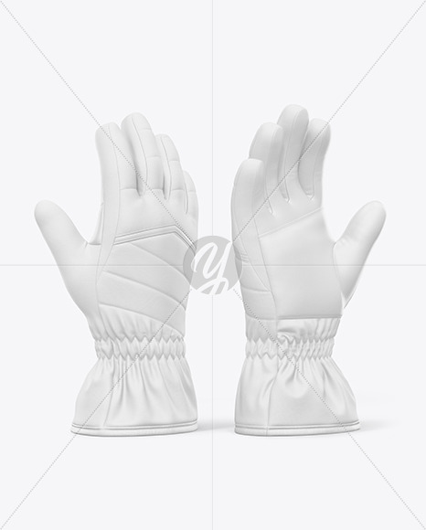 Snowboarding Gloves Mockup