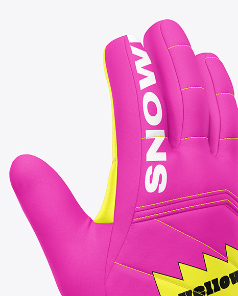 Snowboarding Gloves Mockup
