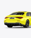 Luxury Car Mockup - Back Half Side View