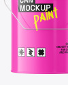 Glossy Paint Can Mockup