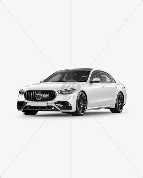 Luxury Car Mockup - Half Side View