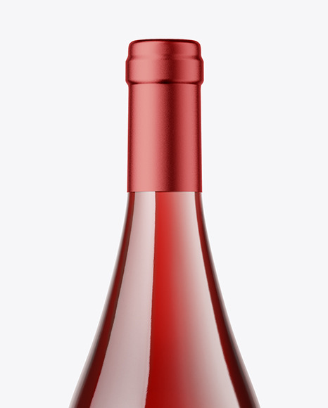 Clear Glass Red Wine Mockup