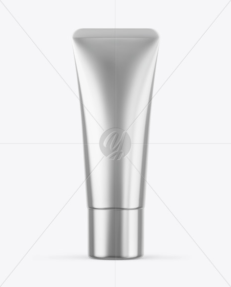 Metallic Cosmetic Tube Mockup