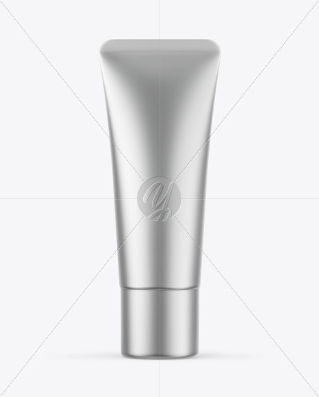 Matte Metallic Cosmetic Tube Mockup