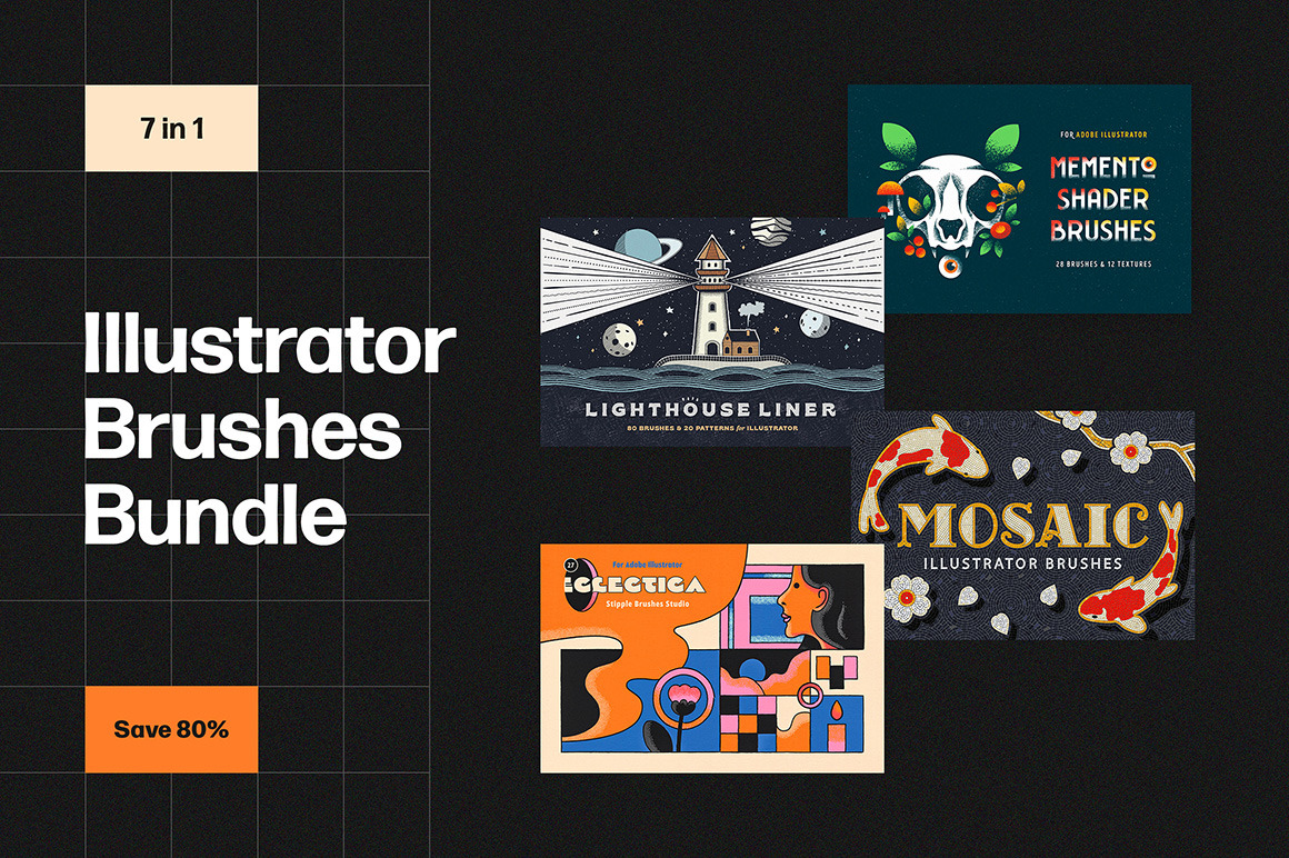 Illustrator Brushes Bundle