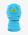 Winter Hat & Buff Mockup - Back View