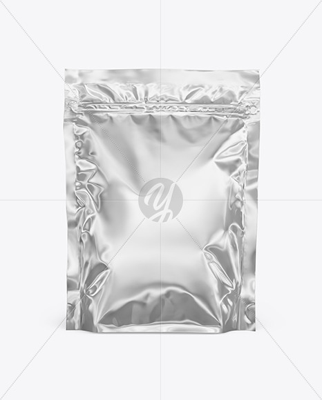 Glossy Metallic Stand-up Pouch Mockup - Free Download Images High