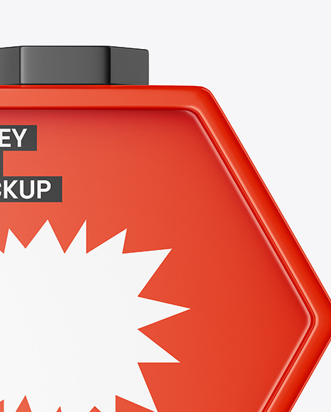 Glossy Honey Jar Mockup