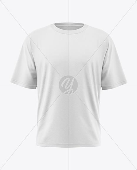 Men&#039;s Oversize T-Shirt Mockup - Front View