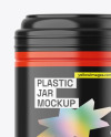 Glossy Plastic Jar Mockup