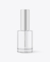 Clear Glass Nail Polish Bottle Mockup