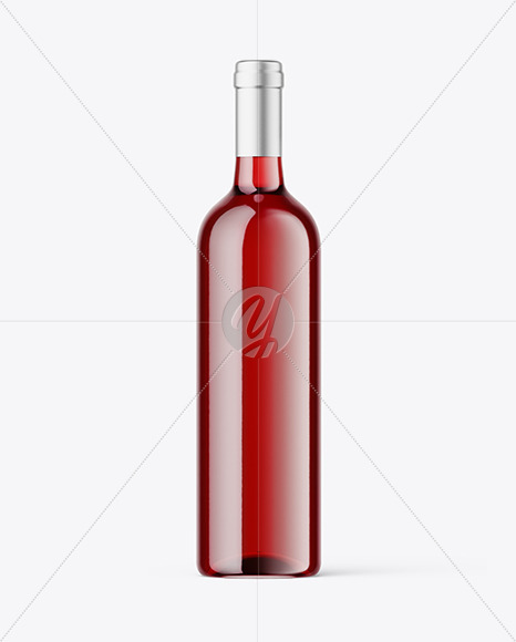 Clear Glass Red Wine Mockup