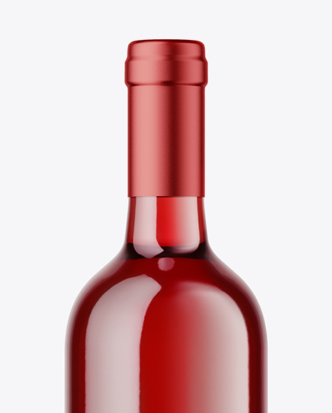 Clear Glass Red Wine Mockup