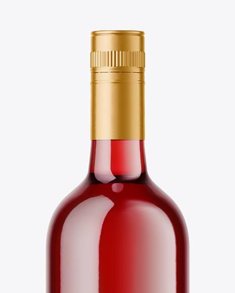 Clear Glass Red Wine Mockup