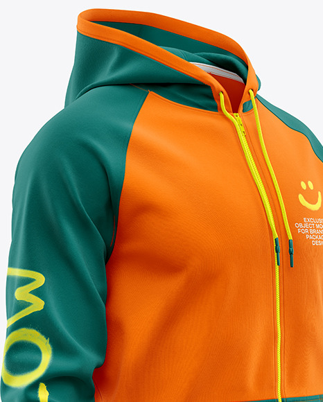 Full-Zip Hoodie Mockup