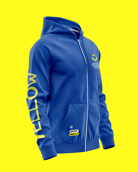 Full-Zip Hoodie Mockup