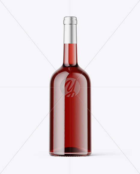 Clear Glass Red Wine Mockup