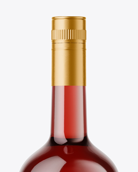 Clear Glass Red Wine Mockup