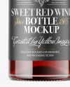 Clear Glass Red Wine Mockup