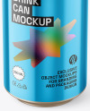 Glossy Metallic Aluminium Drink Can Mockup