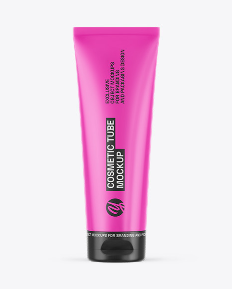 Glossy Cosmetic Tube Mockup