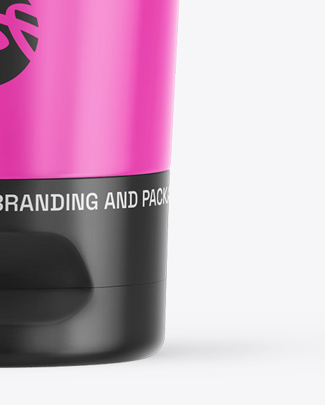 Glossy Cosmetic Tube Mockup