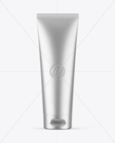 Matte Metallic Cosmetic Tube Mockup