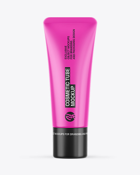 Glossy Cosmetic Tube Mockup