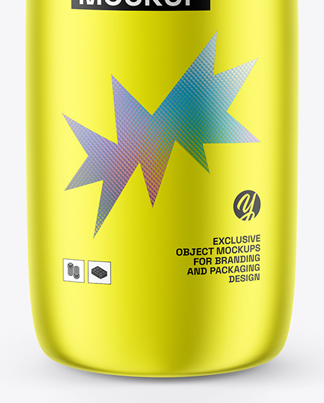 Metallized Drink Bottle Mockup Metallized Drink Bottle Mockup