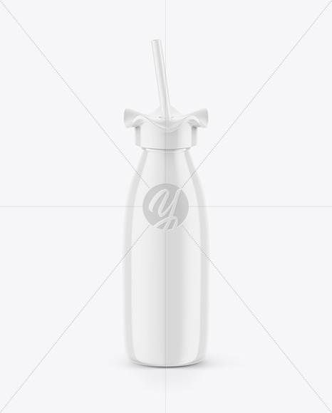 Glossy Drink Bottle Mockup