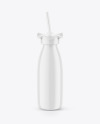 Glossy Drink Bottle Mockup