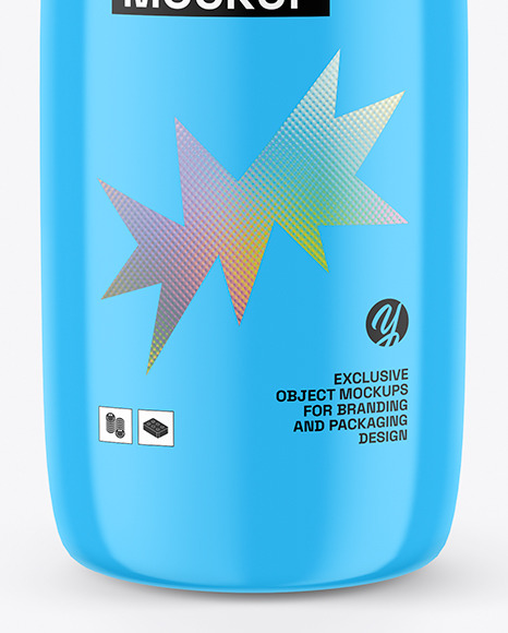 Glossy Drink Bottle Mockup