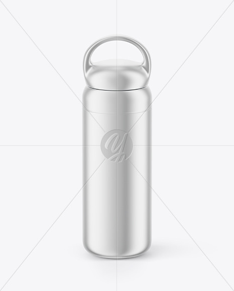 Metallized Thermo Bottle Mockup